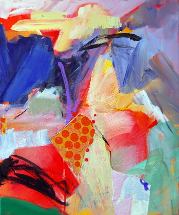 Acrylic on canvas, 25h x 21w, Framed. $650.