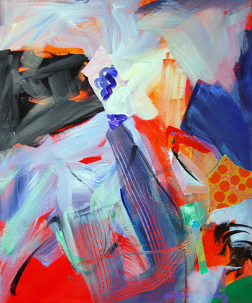 Acrylic on canvas, 25h x 21w, $750.