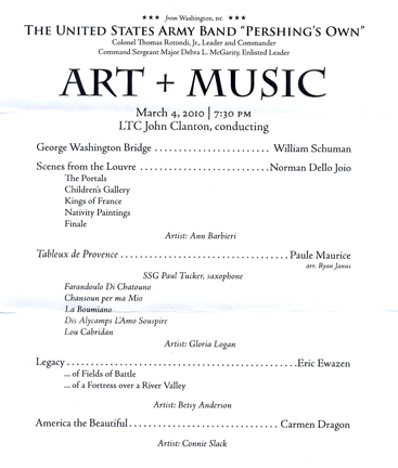 Art to Music Program, page 3